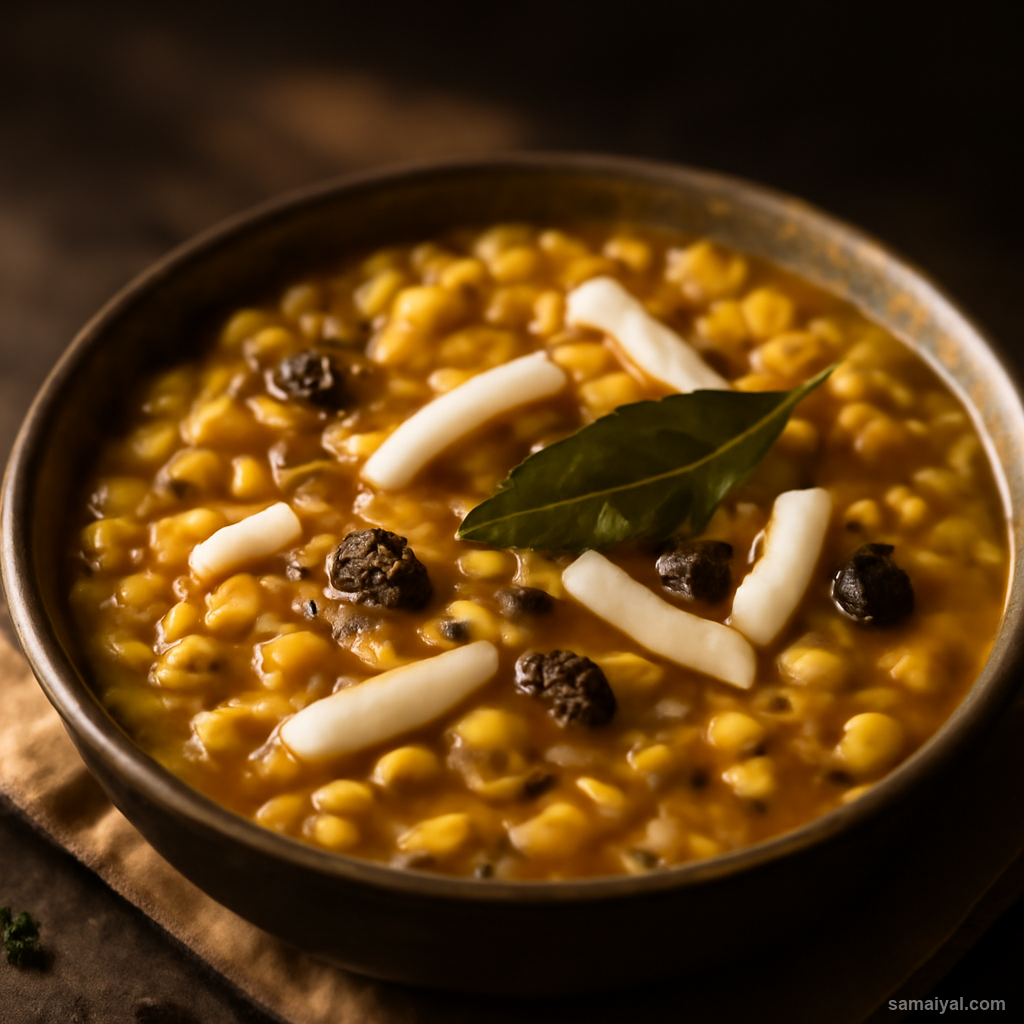 Bengali Chholar Dal Narkel Coconut Festive