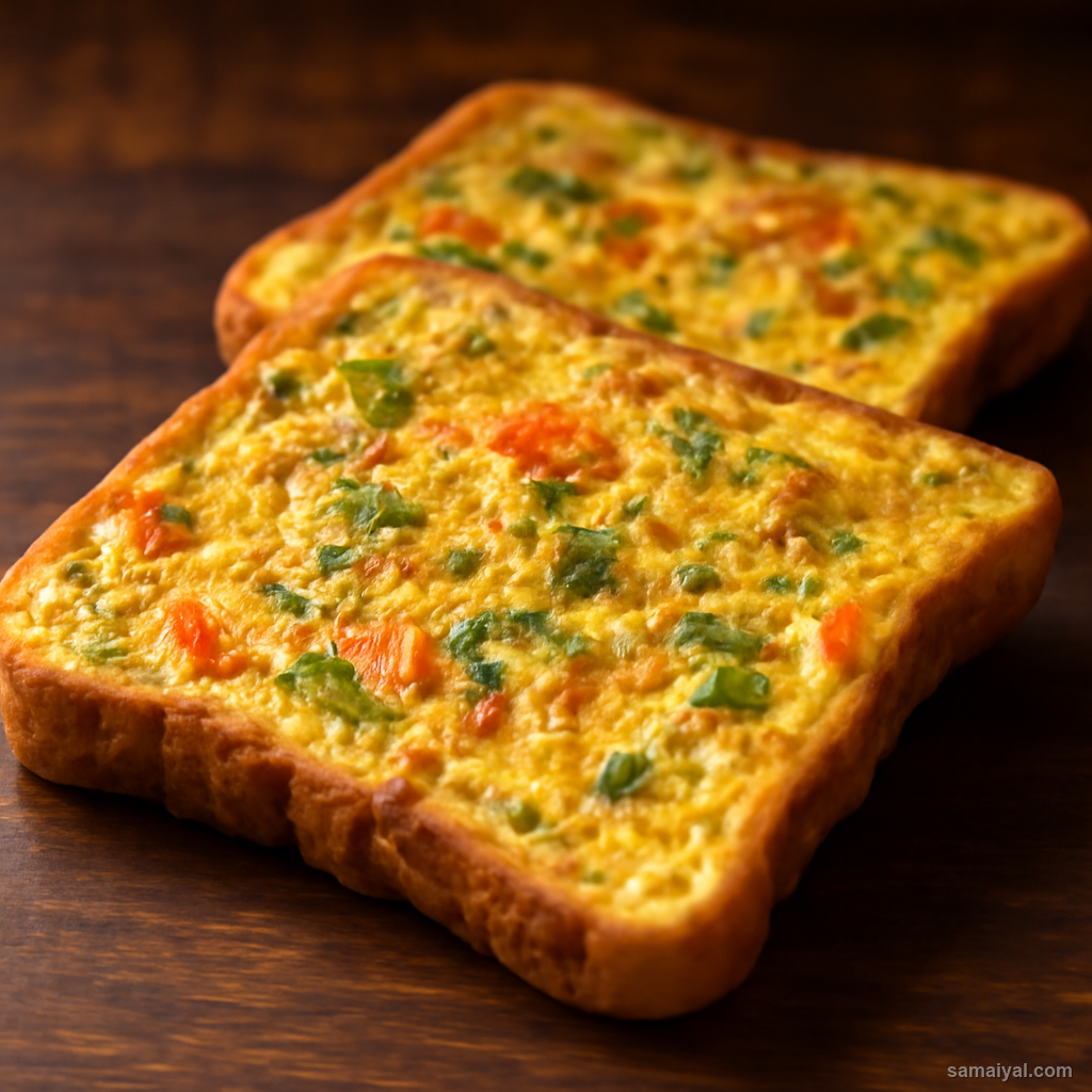 Bread Omelette Tamil Style