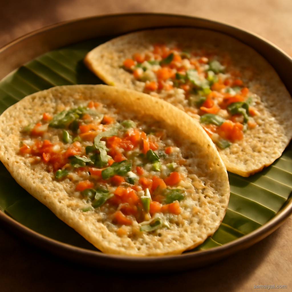 Chhattisgarh Chila Rice Crepe Oats Vegetable Savoury