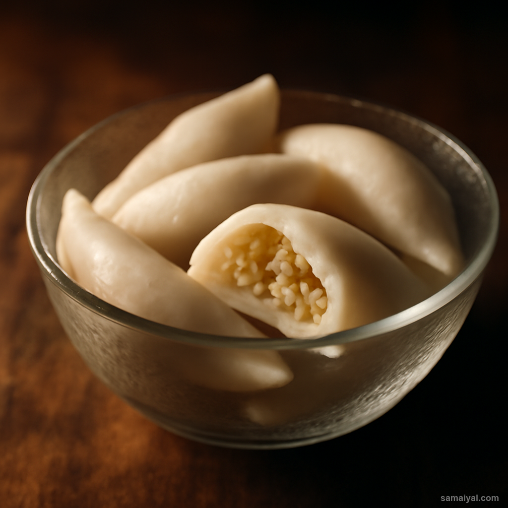 Chhattisgarh Fara Sweet Rice Coconut Banana Steamed Dessert