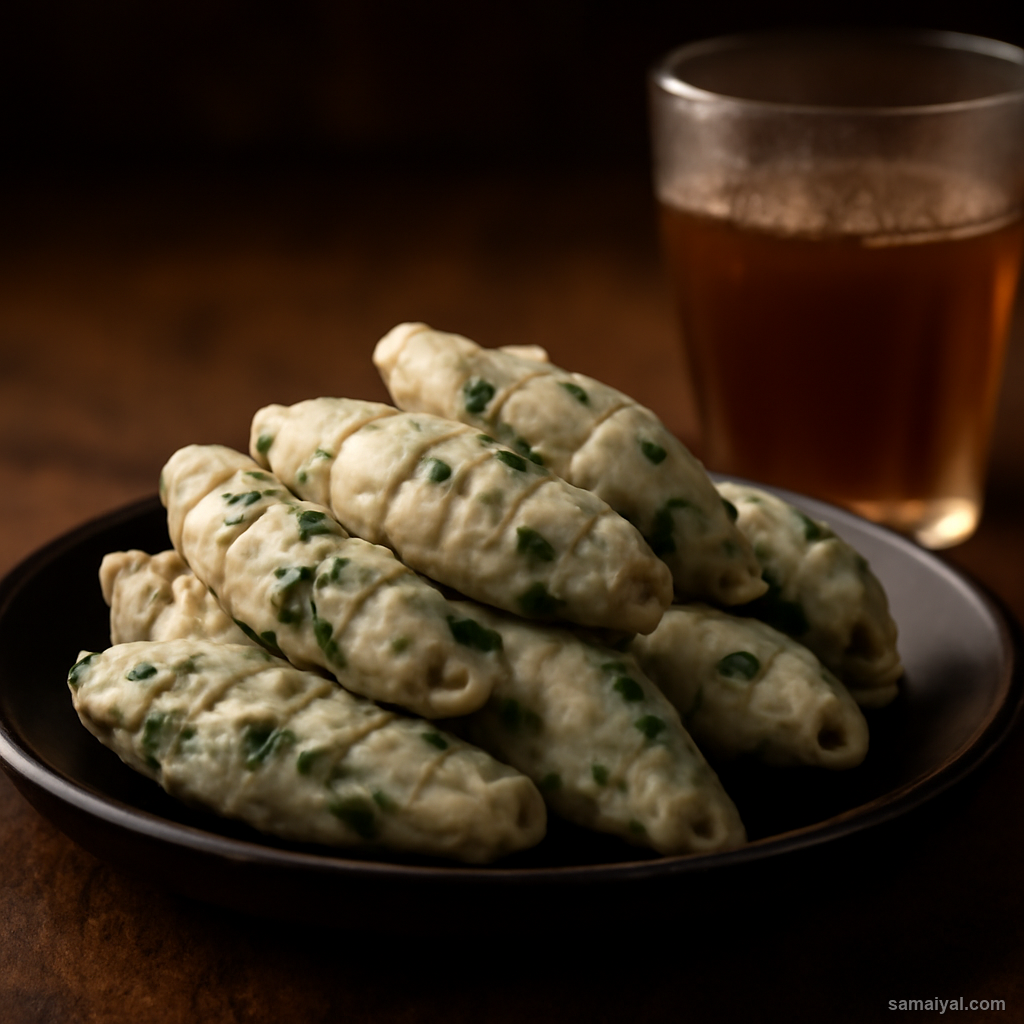 Chhattisgarhi Muthia Steamed Savoury Fenugreek Dumpling