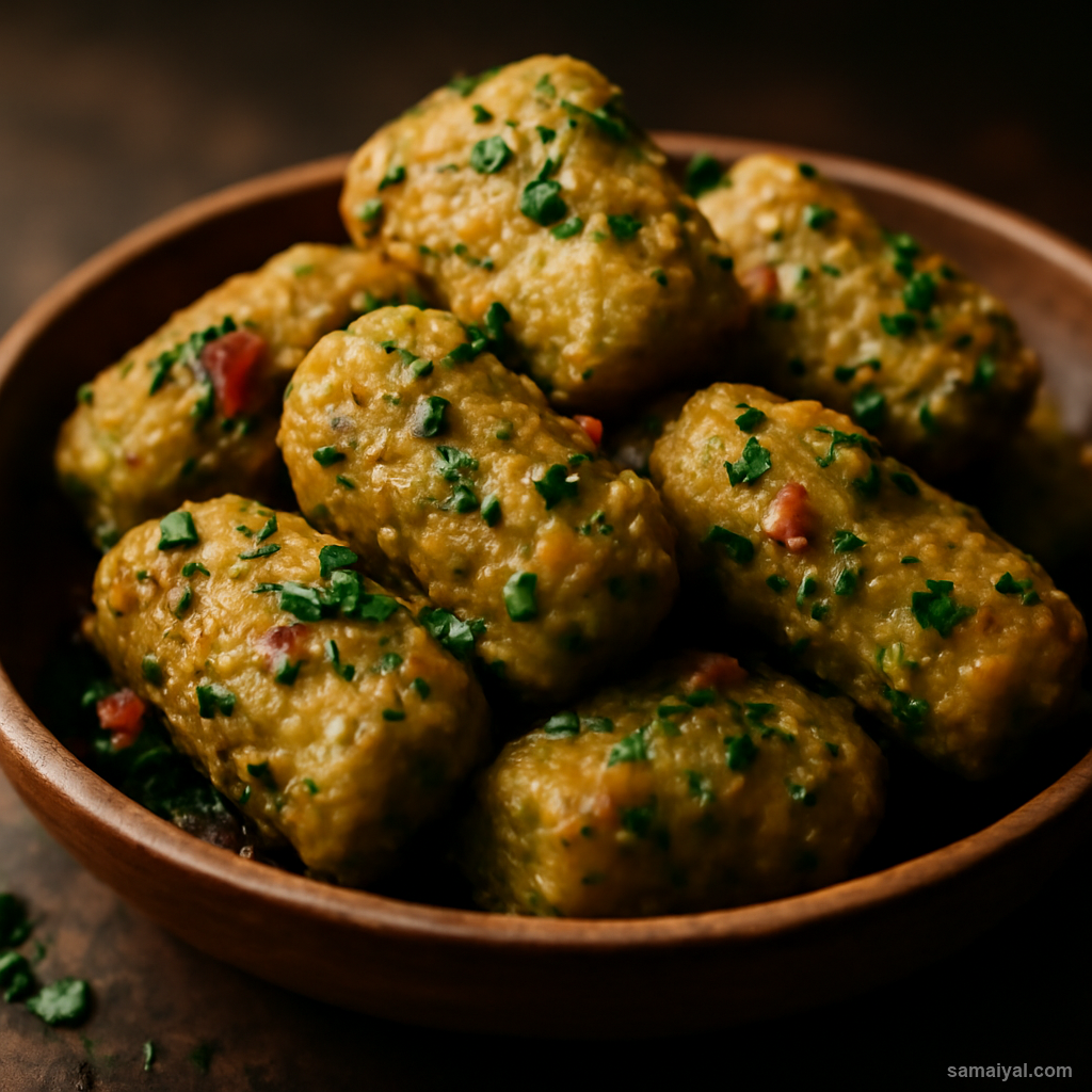 Dudhi Muthia Bottle Gourd Steamed Dumpling