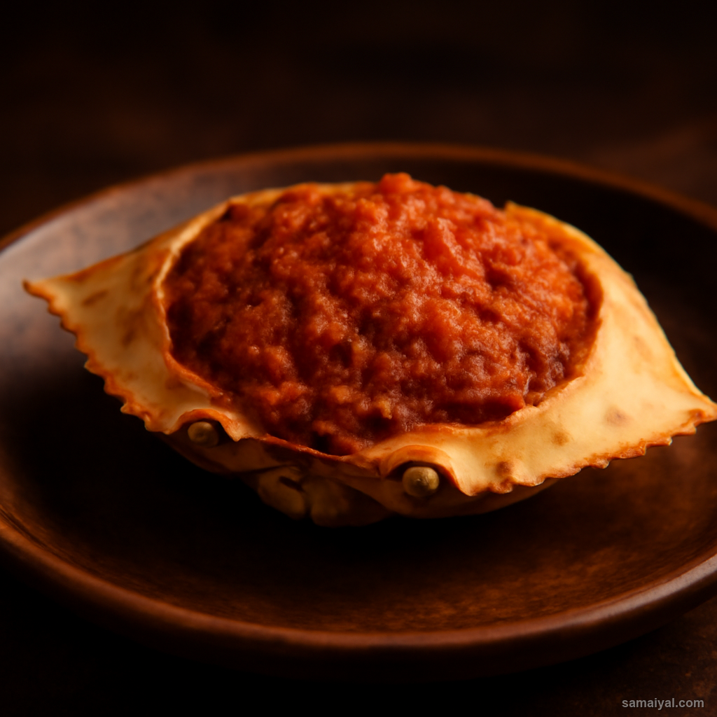 Goan Goa Stuffed Crab Shell Recheado Baked Shellfish