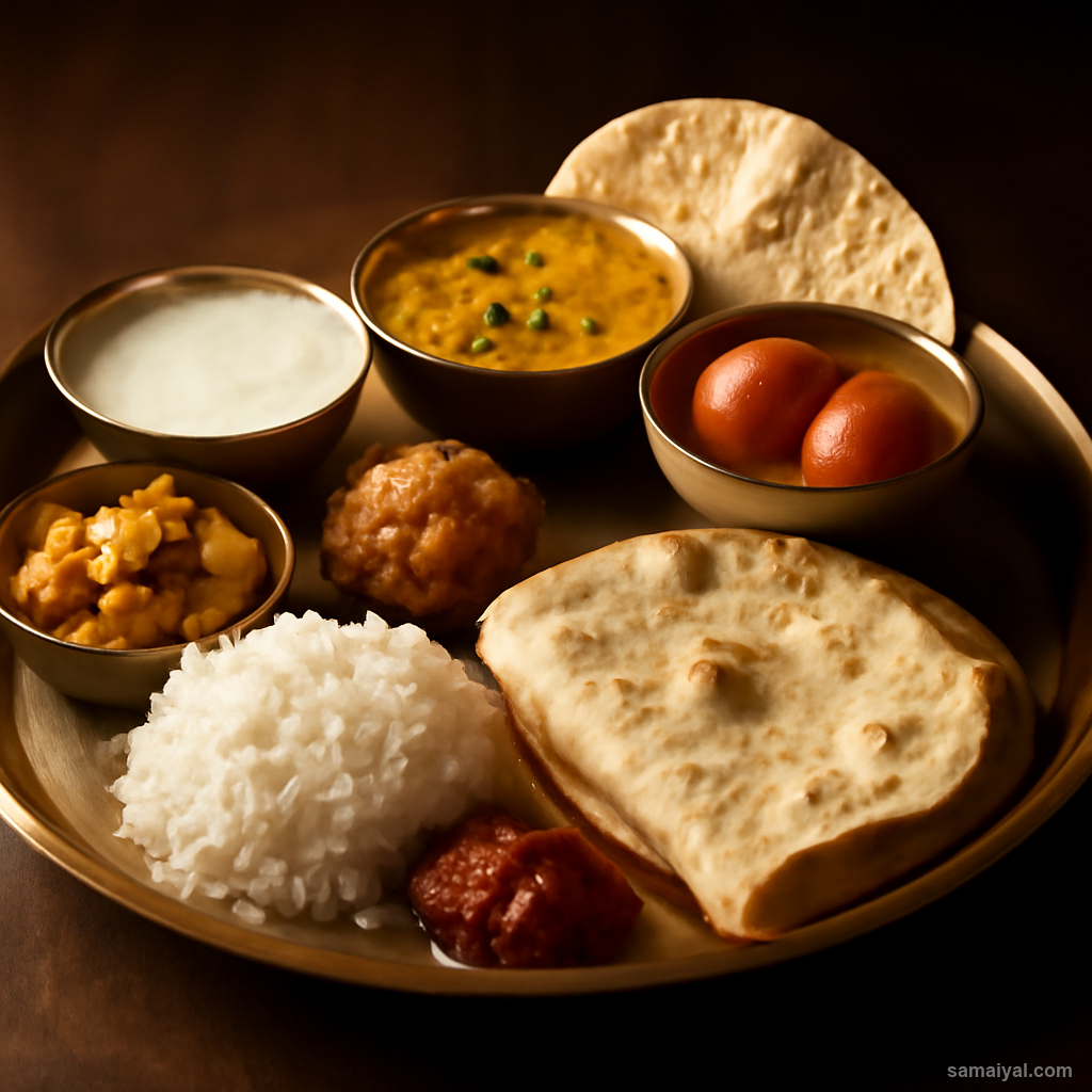 Gujarat Gujarati Thali Complete Meal Experience Festival