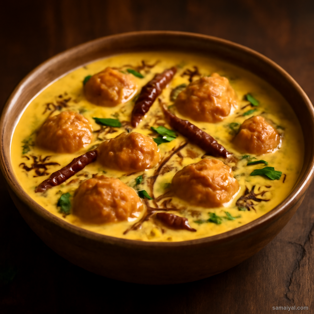 Gujarati Kadhi Pakoda Winter Version