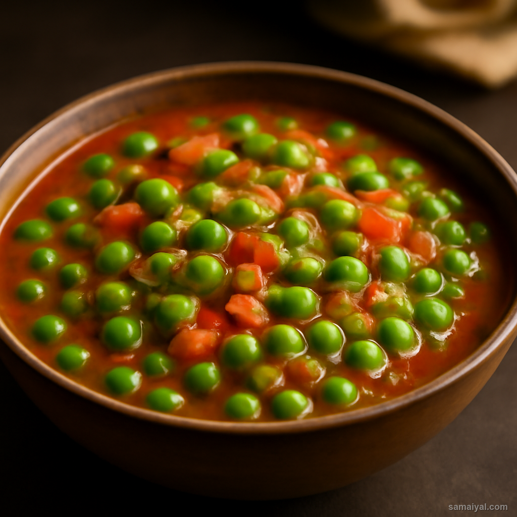Haryana Matar Ki Sabzi Green Pea Onion Tomato Quick Curry