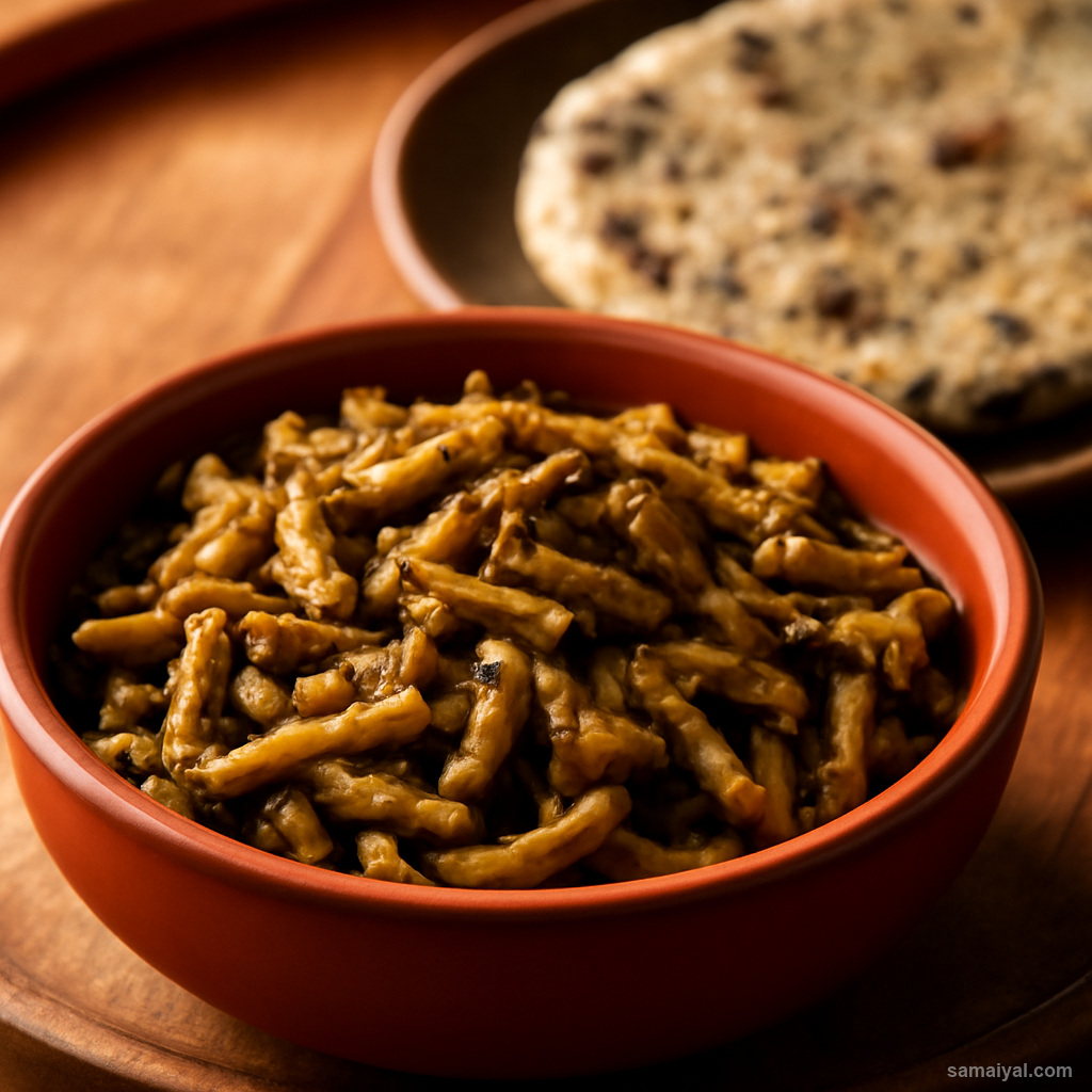 Haryanvi Singri Ki Sabzi Cluster Bean Curry