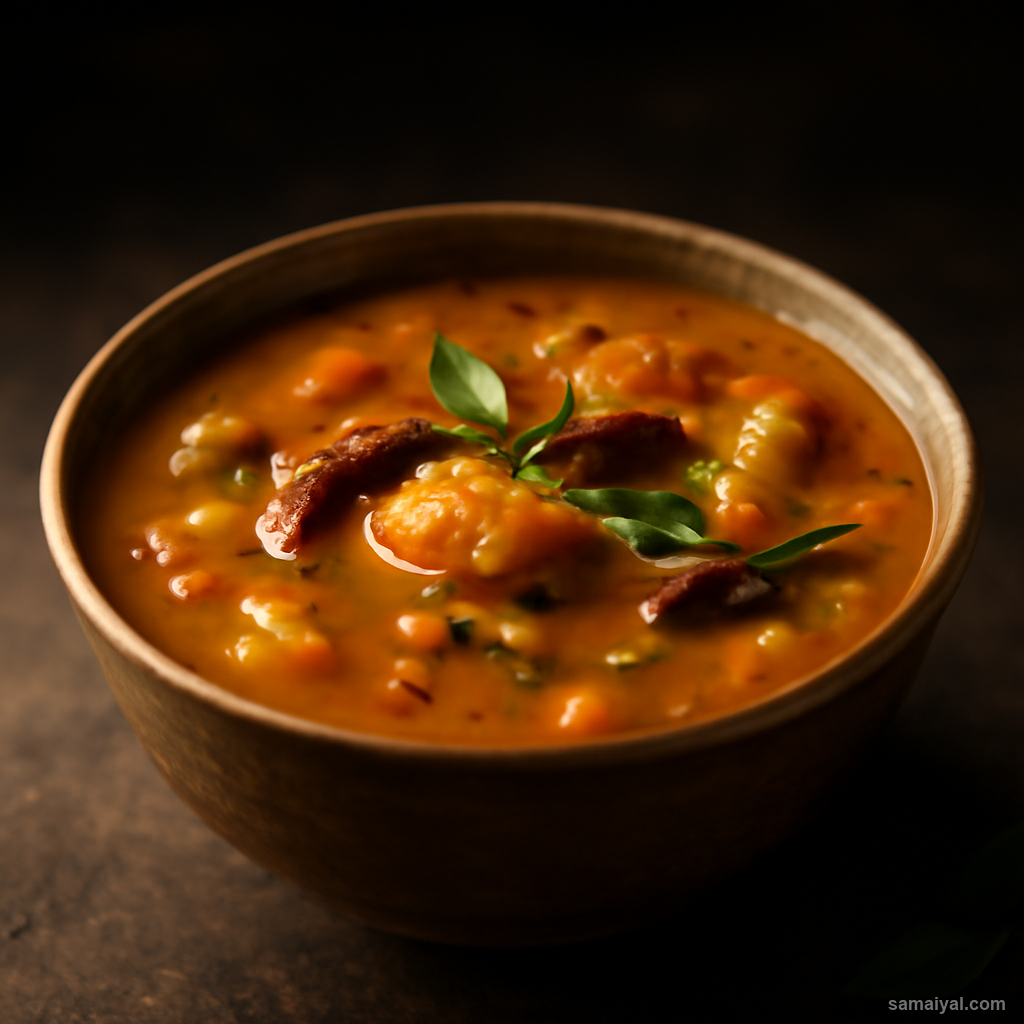 Karnataka Udupi Sambar Tamarind Lentil Vegetarian Temple