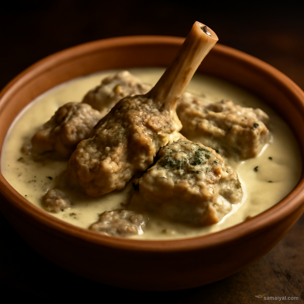 Kashmir Yakhni Mutton Yogurt Fennel White Curry Wazwan