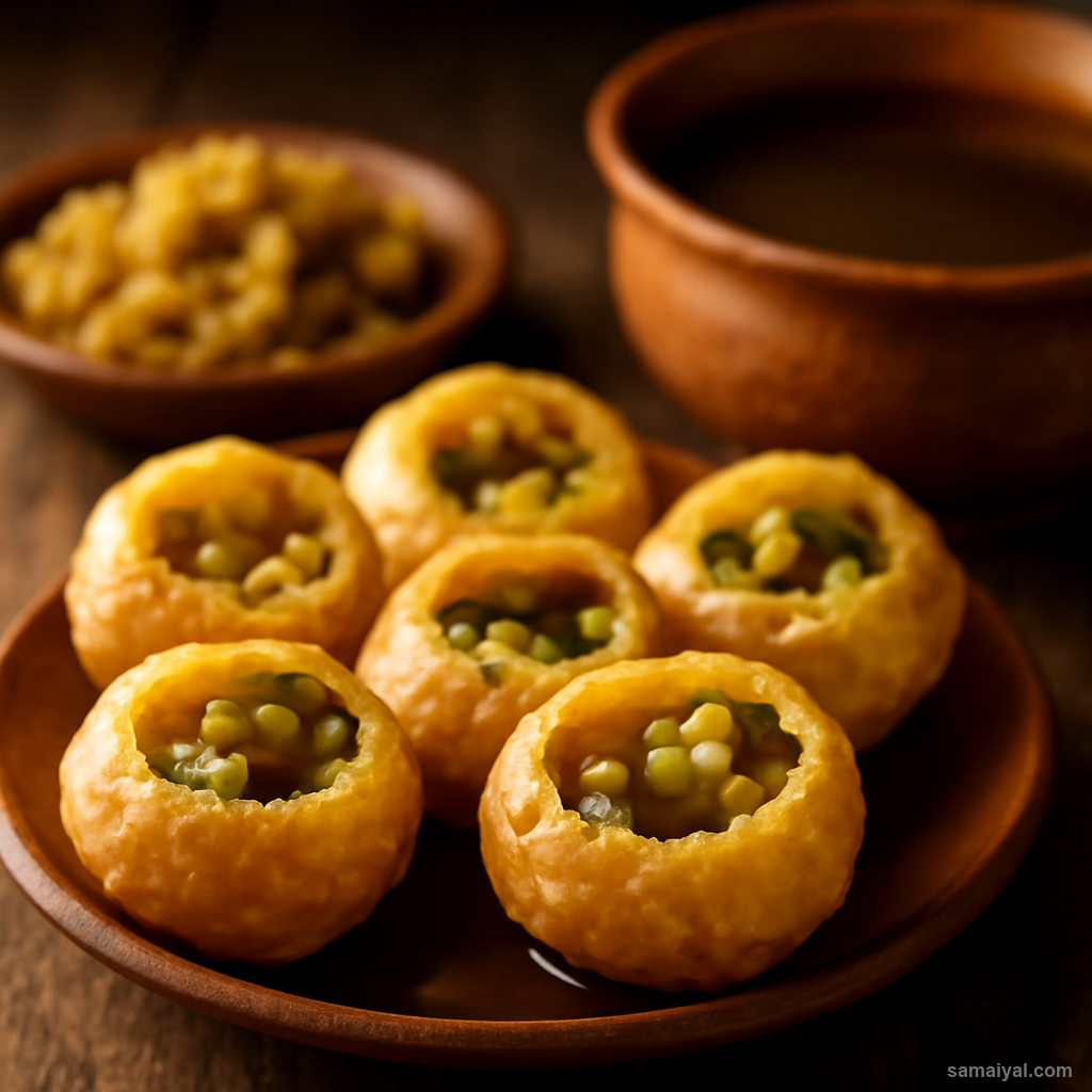 Kolkata Puchka Water Filled Pani Puri Bengali