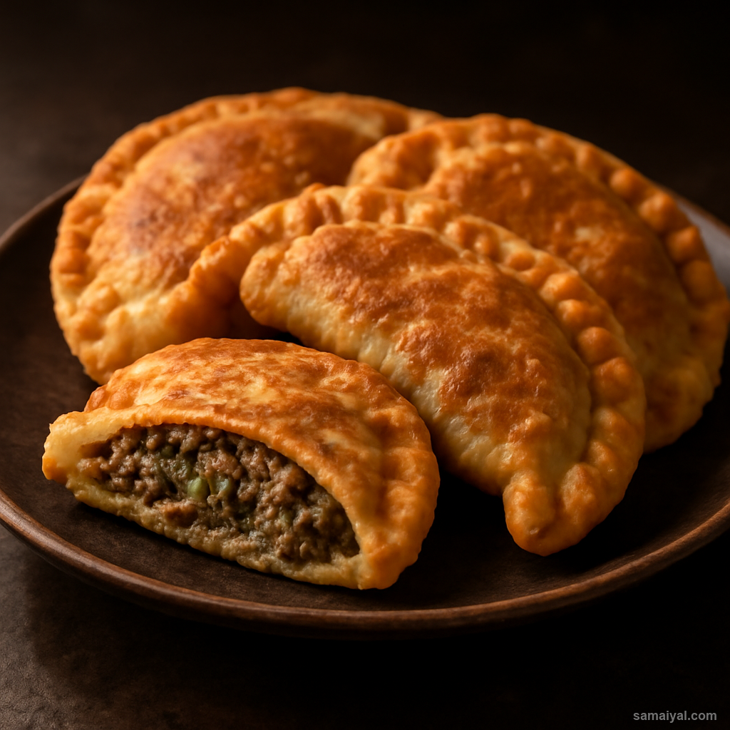 Ladakh Sha Phaley Fried Meat Stuffed Flat Bread Tibetan