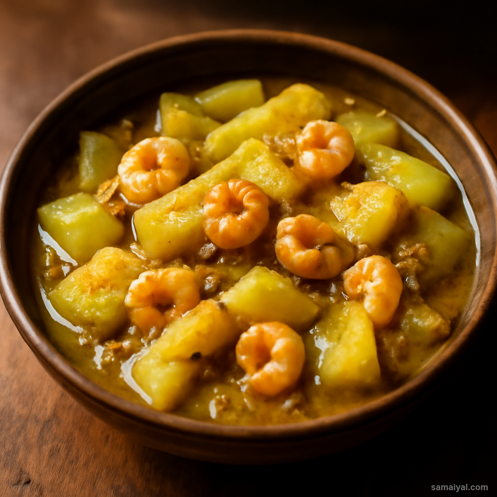Lau Chingri Bottle Gourd Prawn Curry