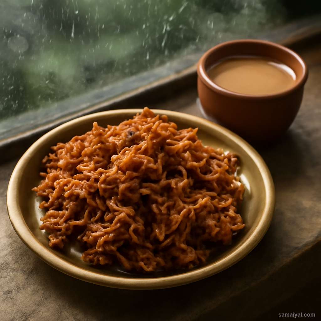 Maharashtra Kanda Bhaji Onion Pakora Nashik Rain Monsoon