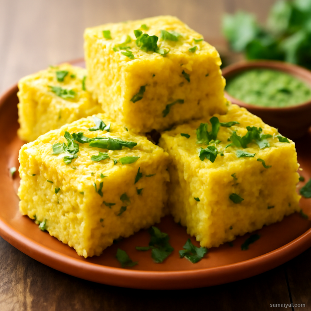 Makai Na Dhokla Corn Steamed Cake