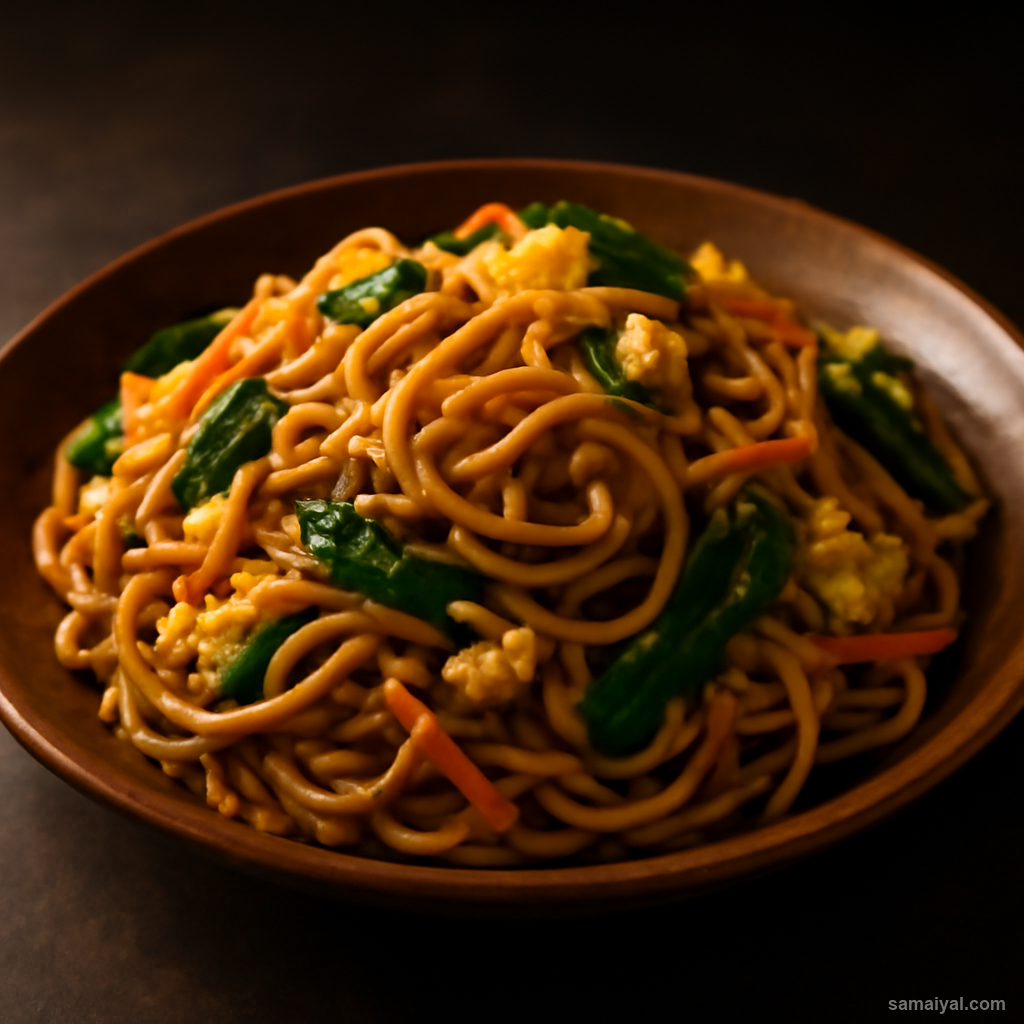 Manipur Heikru Noodle Stir Fry Meitei Style Street Imphal