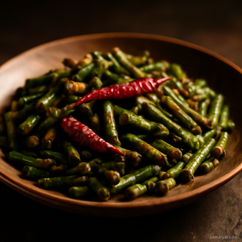 Manipur Ikaithabi Yardlong Bean Ngari Dry Stir Meitei