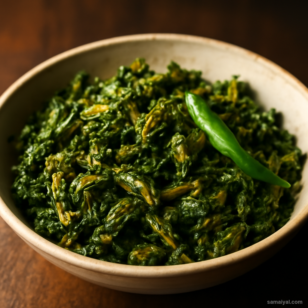 Manipur Phak Vegetable Mustard Greens Dry Stir Daily Simple