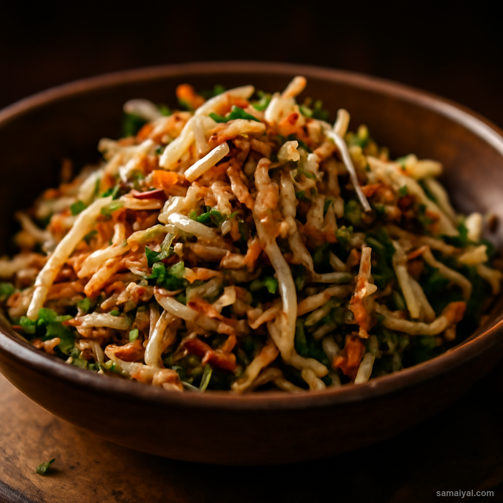 Manipur Singju Salad Raw Vegetable Fermented Fish