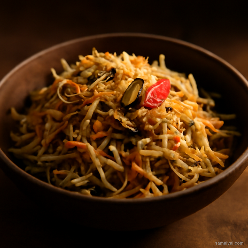 Manipur Singju Shredded Raw Vegetable Ngari Fresh Salad