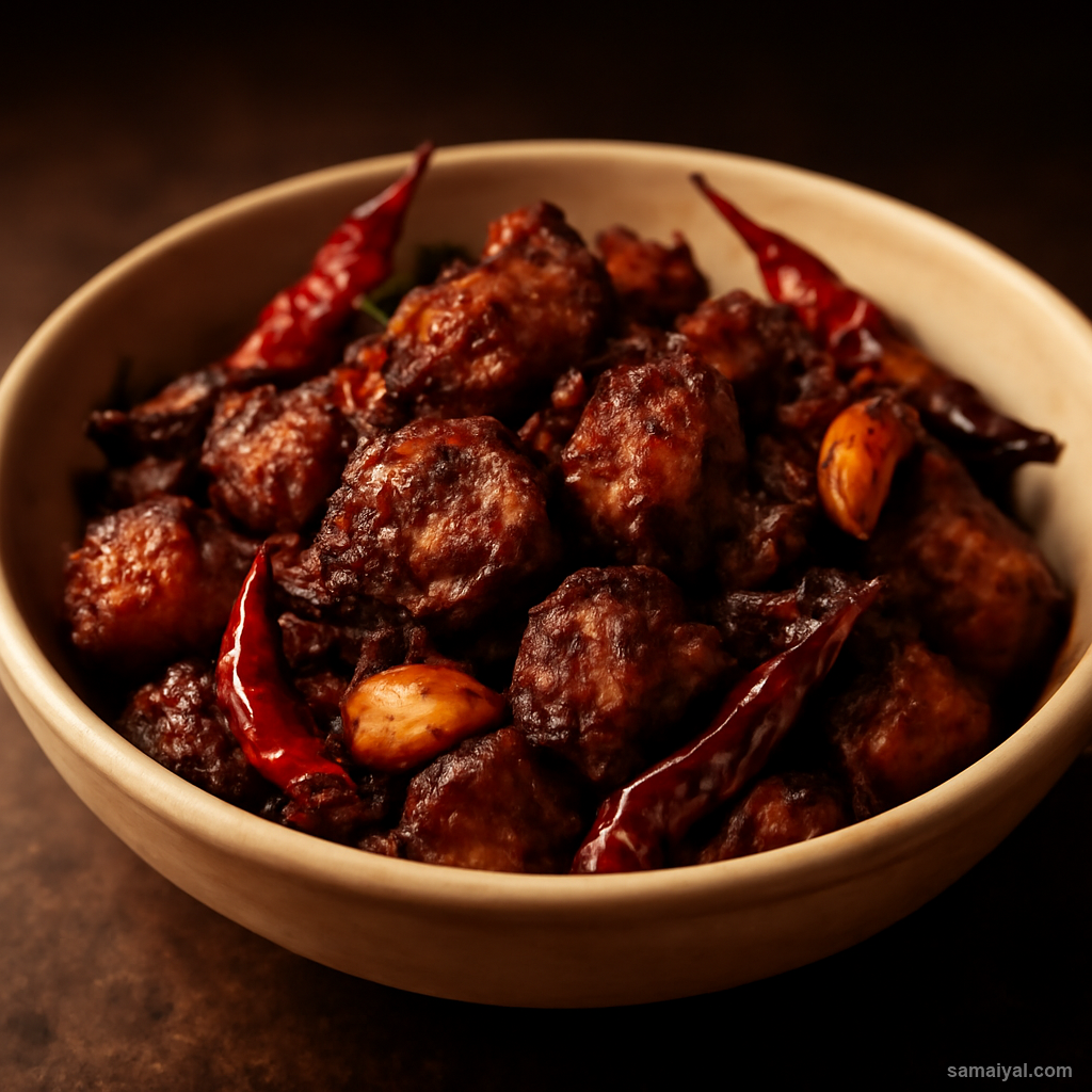 Manipur Thadou Kuki Pork Dry Roast Chilli Hill Tribe Style