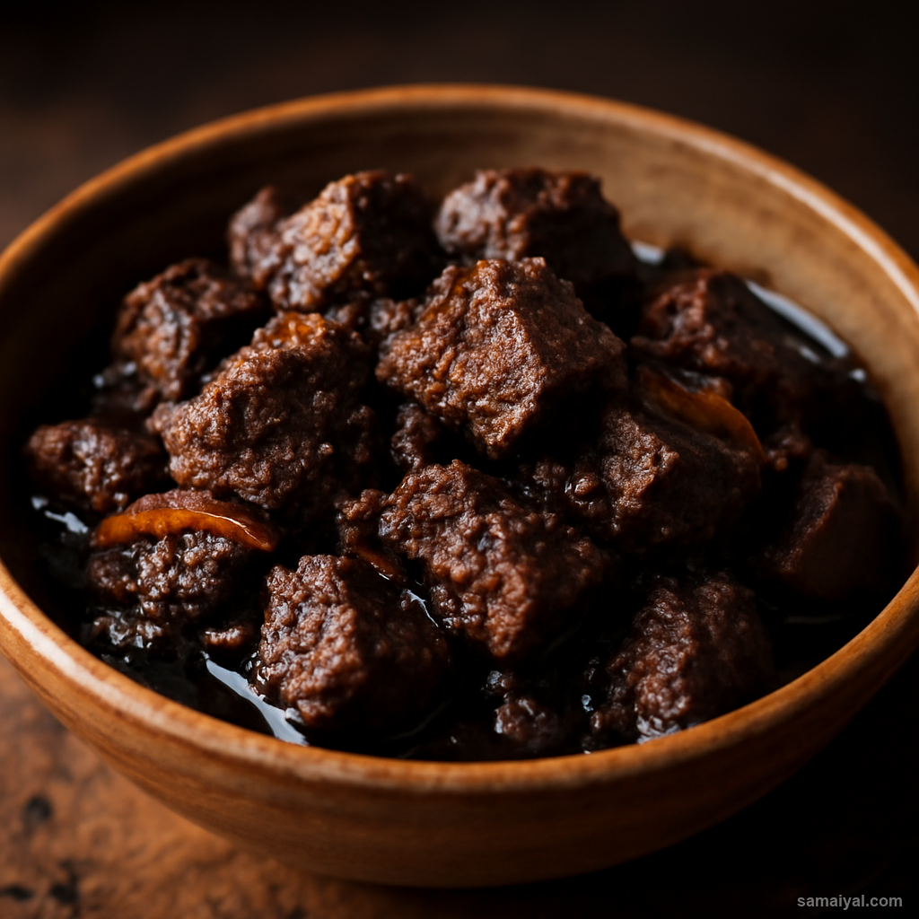 Meghalaya Doh Snam Pork Blood Preparation
