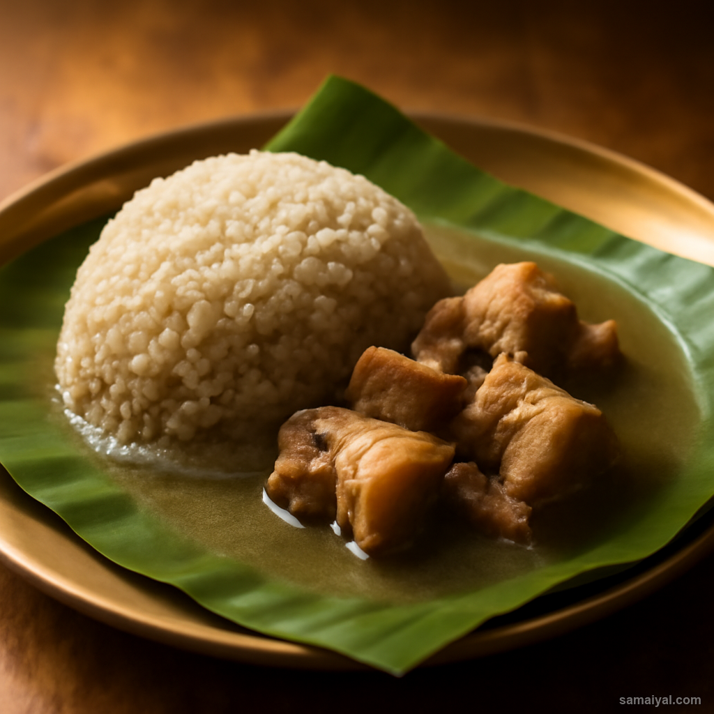Meghalaya Ja Stem Boiled Pork Sticky Rice Khasi Festival Meal