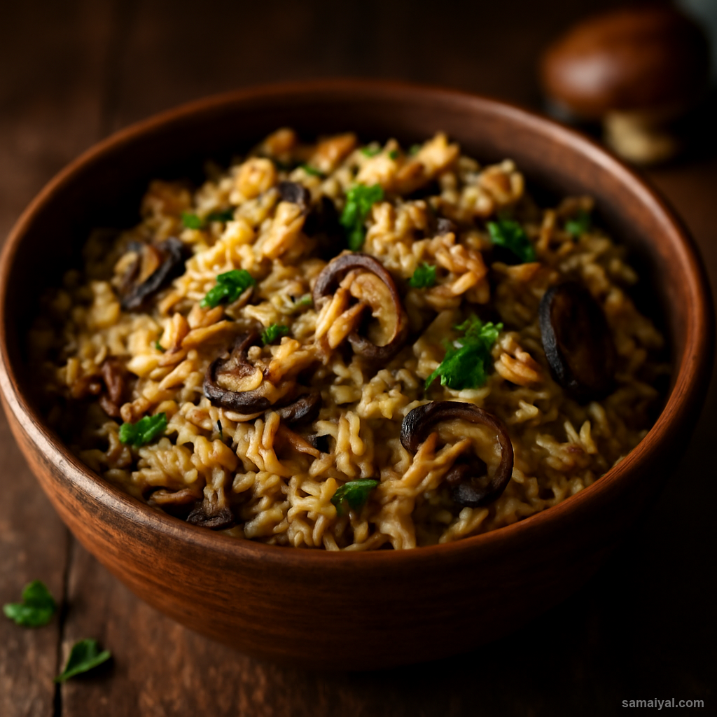 Meghalaya Jadoh Vegetarian Rice Mushroom Khasi