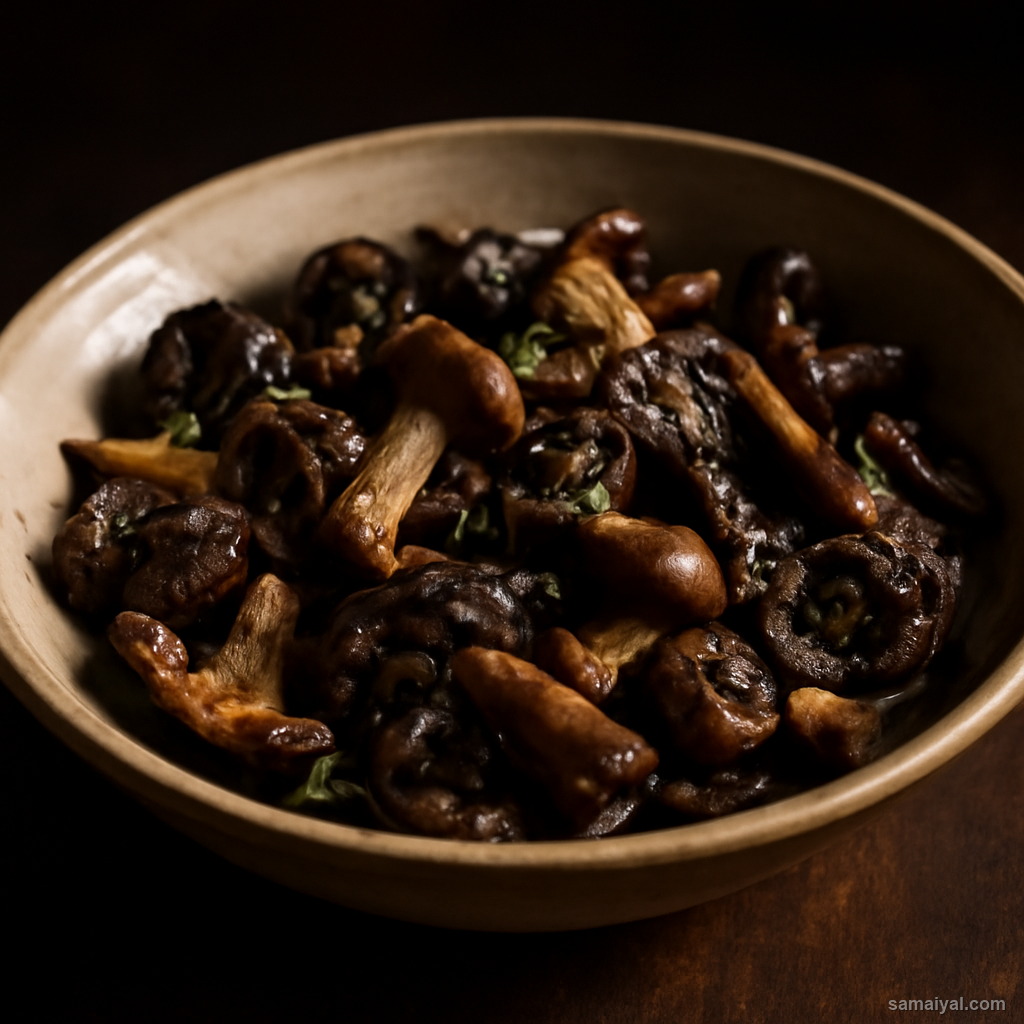 Meghalaya Stewed Mushroom Black Forest Khasi Wild Seasonal