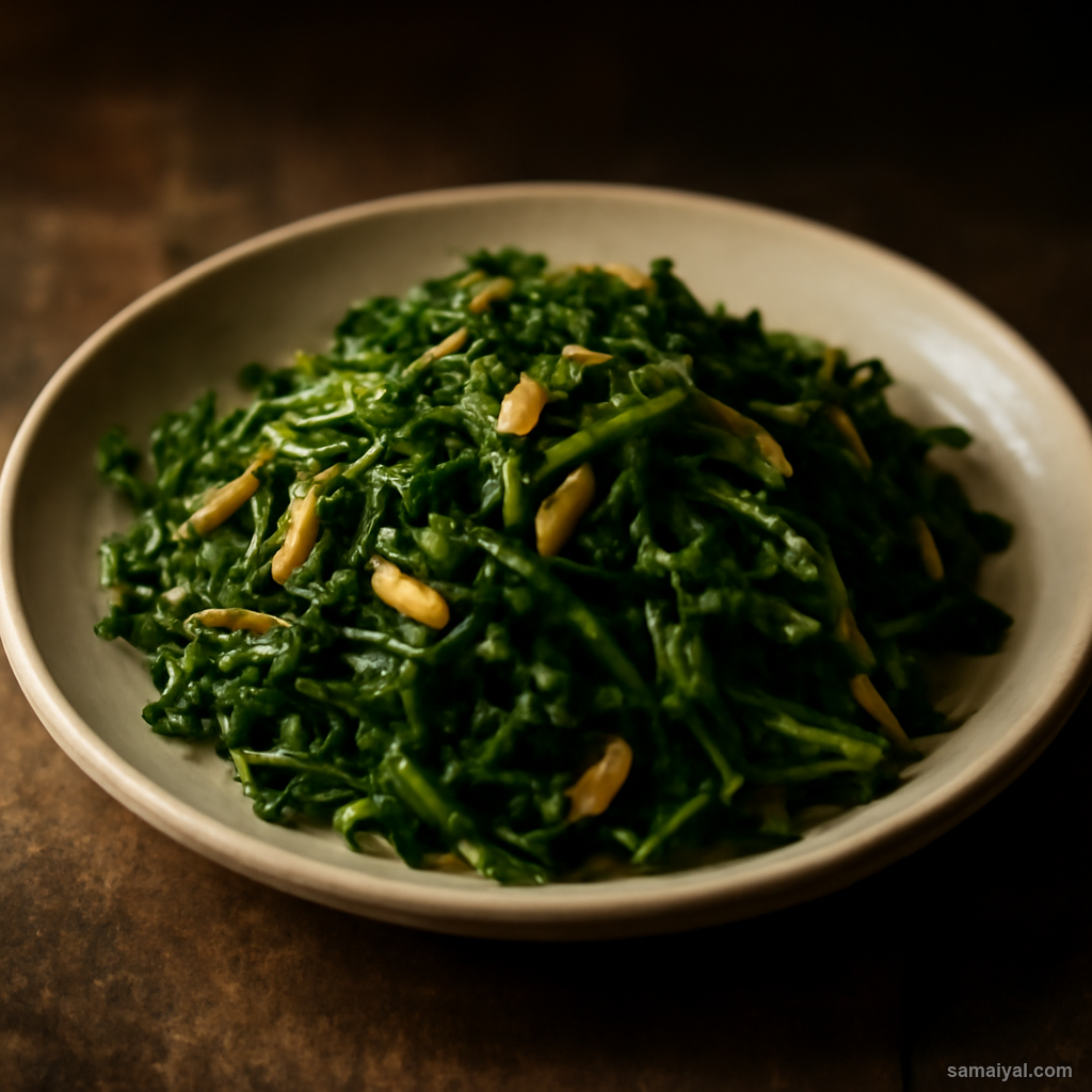 Mizoram Bawng Chhum Wild Greens Garlic Mizo Forest Stir