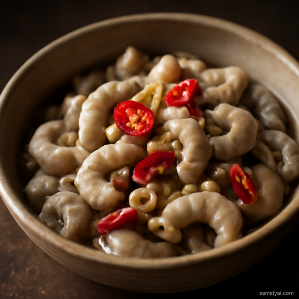 Mizoram Pangpar Pork Intestine Mizo Cleaned Traditional