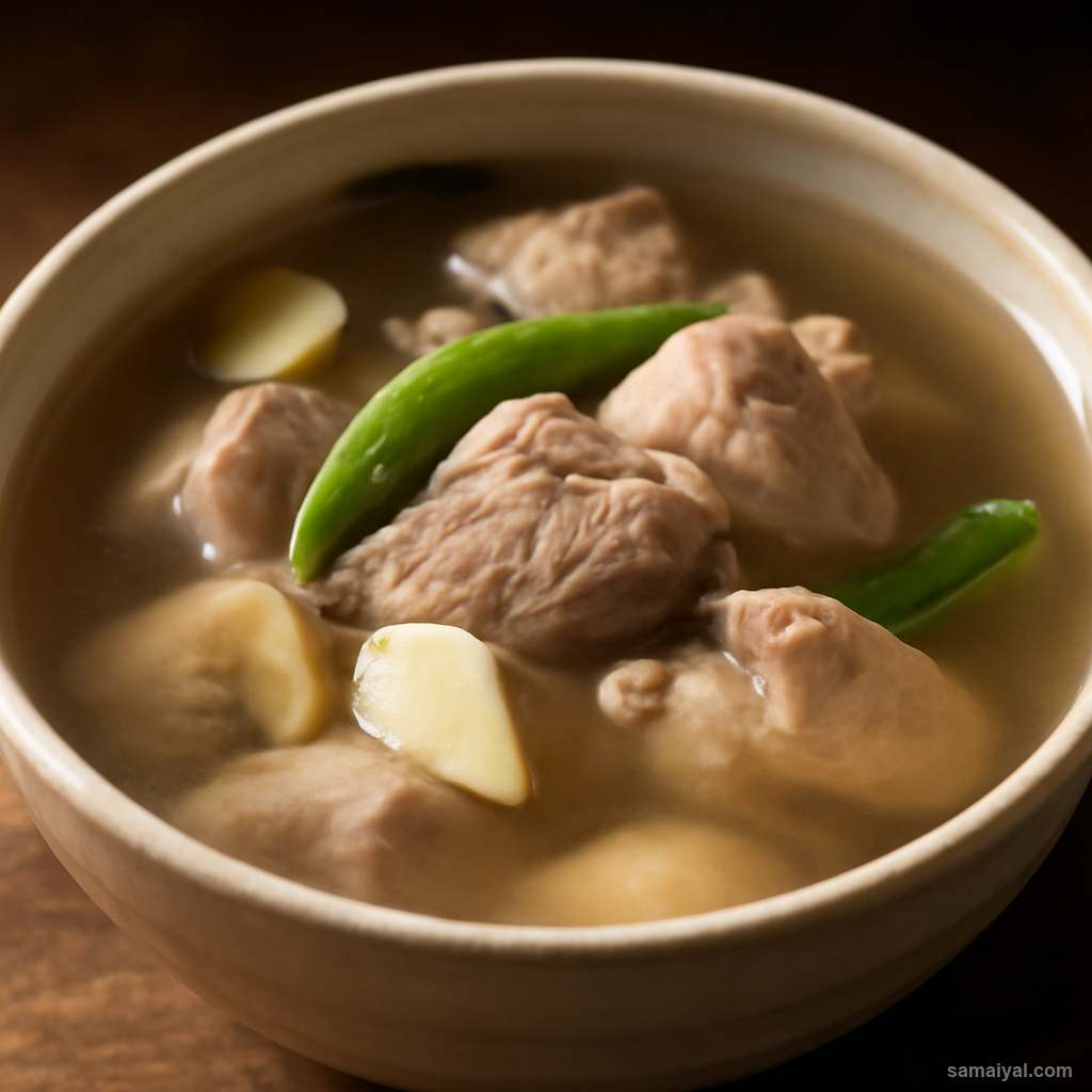 Mizoram Zawng Tui Pork Broth Mizo Soup
