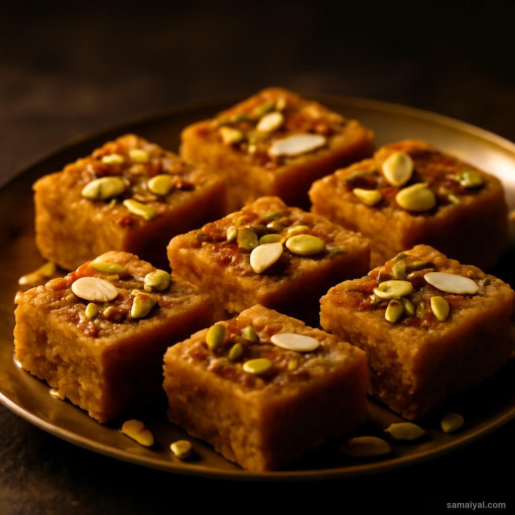 Mohanthal Gujarati Gram Flour Fudge