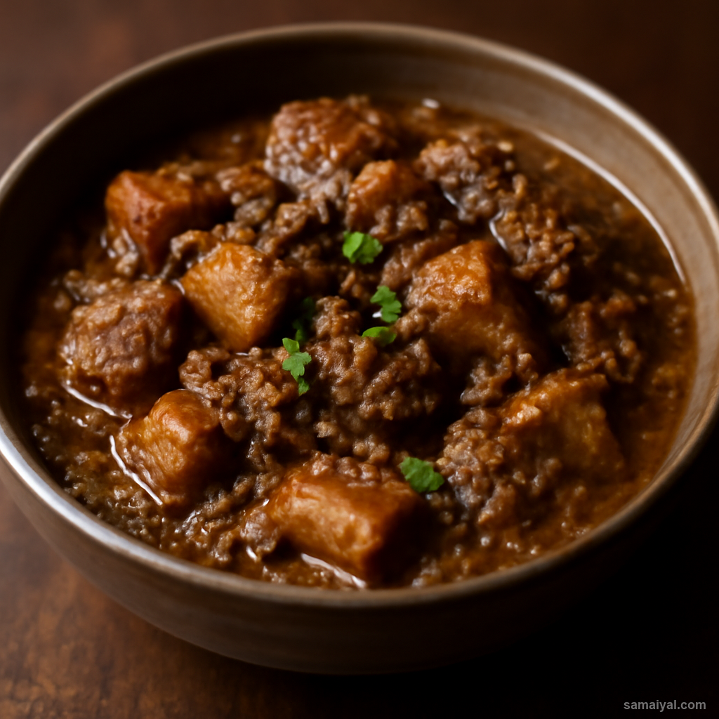 Nagaland Pork Axone Fermented Soybean Curry Naga