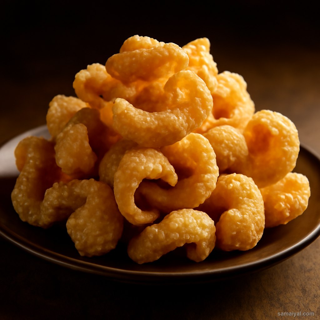 Nagaland Naga Pork Rind Skin Crispy Fried Simple Preparation