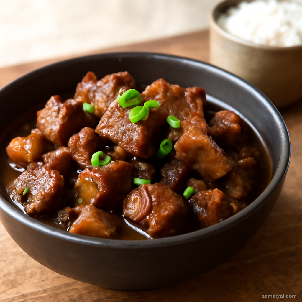 Pork with Rice Beer Adi Tribe
