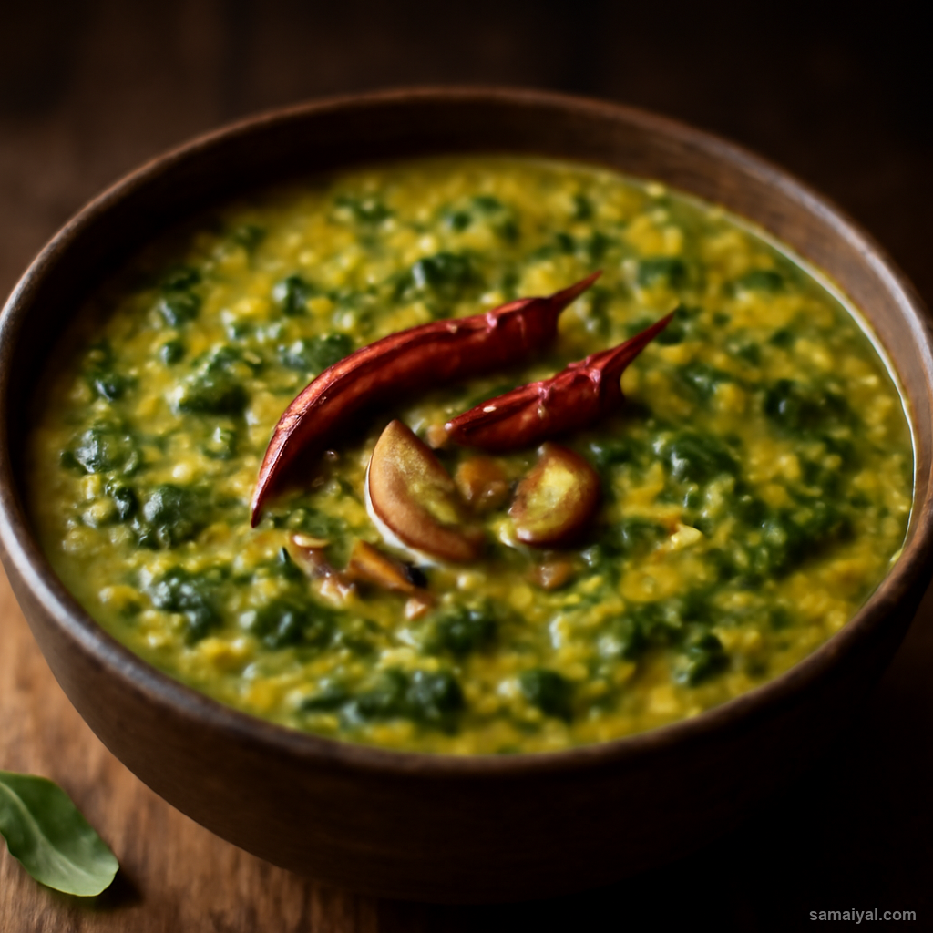 Punjabi Palak Dal Spinach Lentil