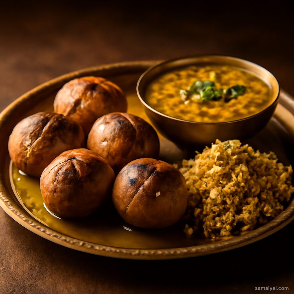 Rajasthan Dal Baati Churma Traditional Three Part Feast