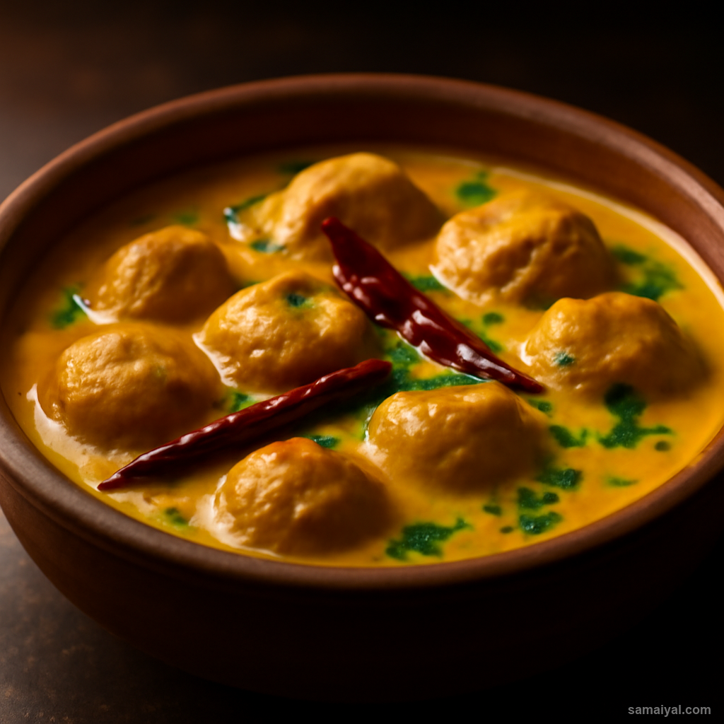 Rajasthan Gatte Ki Sabzi Gram Flour Dumpling Yogurt Curry