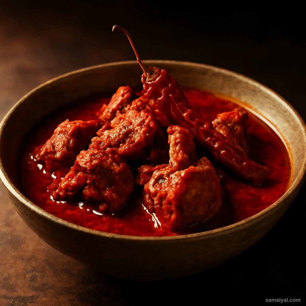Rajasthan Laal Maas Red Mutton Spiced Mathania Chilli