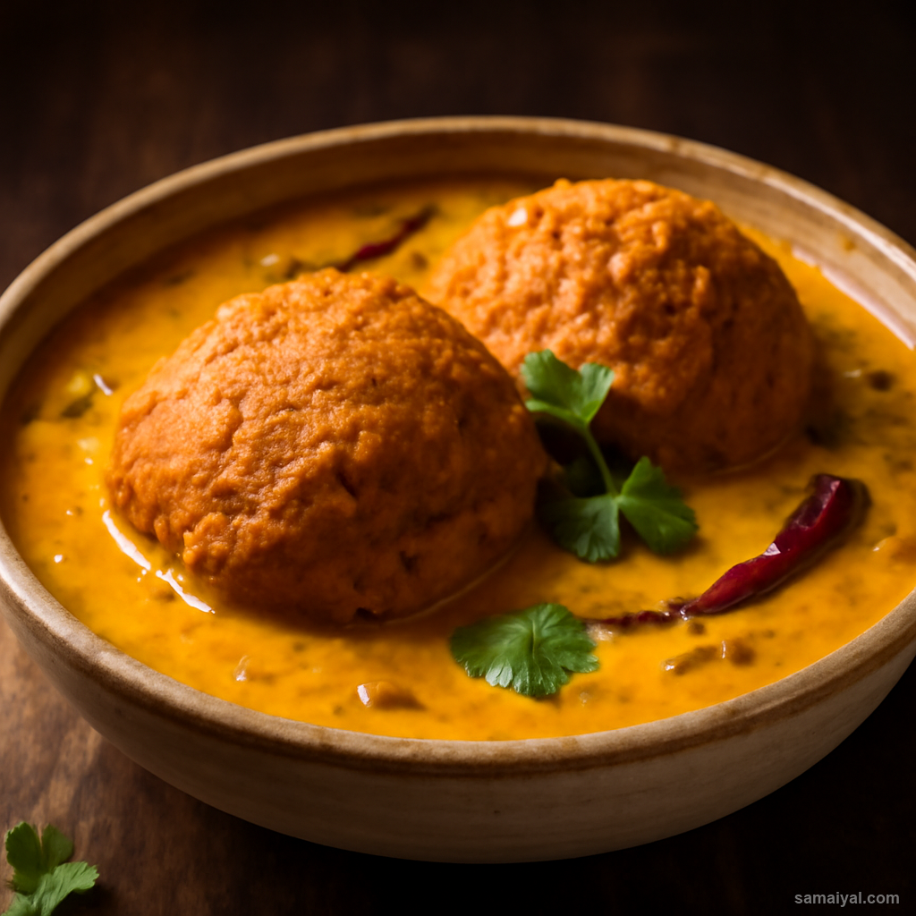 Rajasthani Kadi Kadabu Gram Flour Fritter Curry