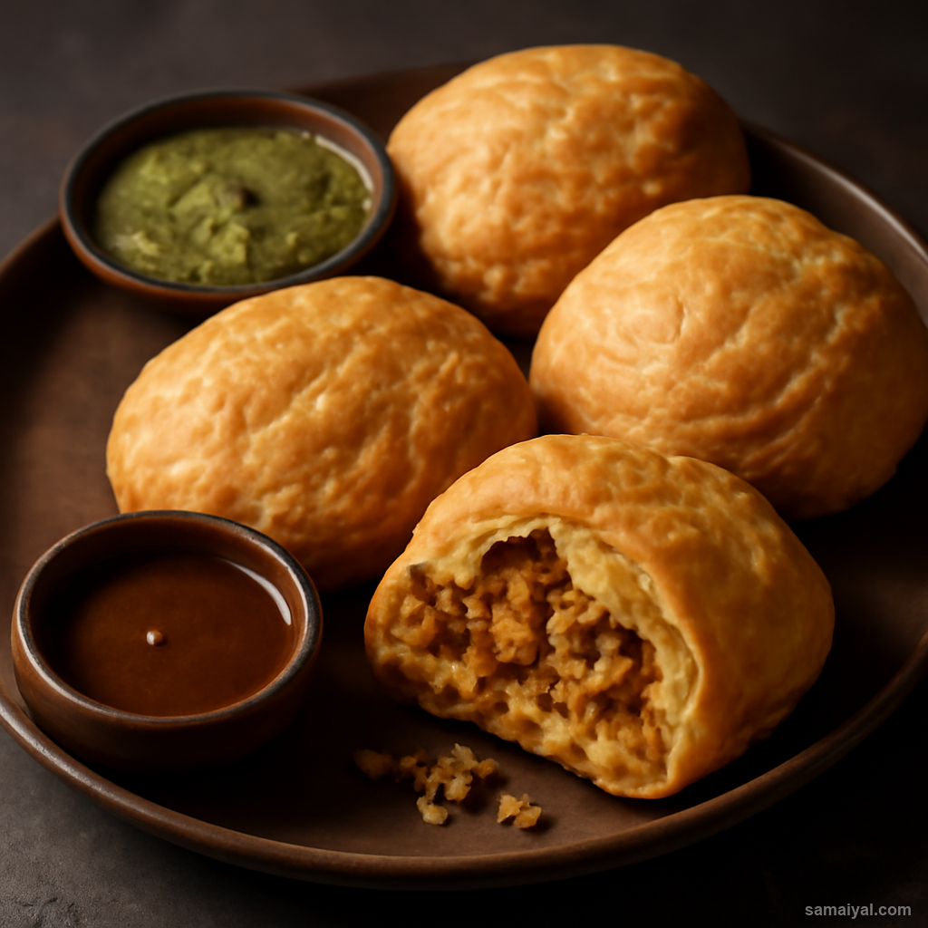 Rajasthani Pyaaz Kachori Onion Pastry