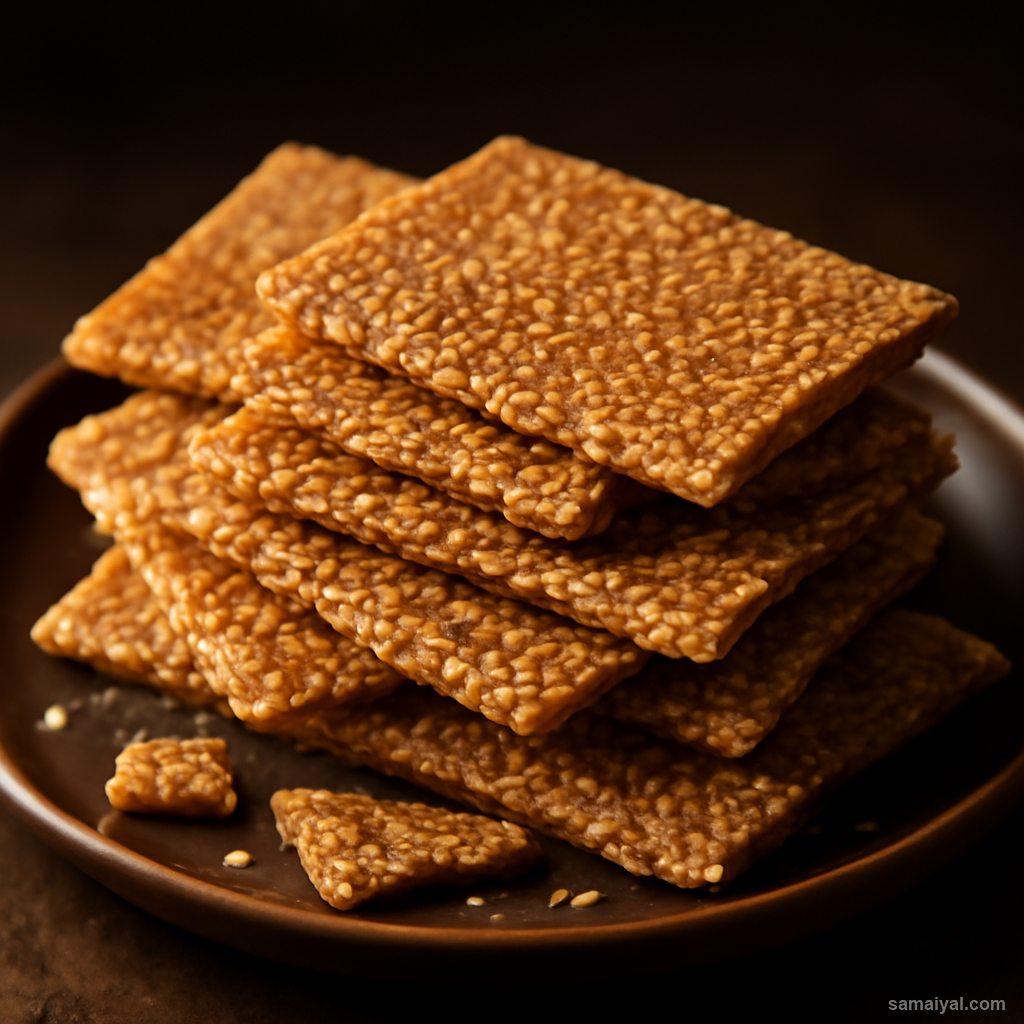 Rajasthani Til Papdi Sesame Candy Winter Snack