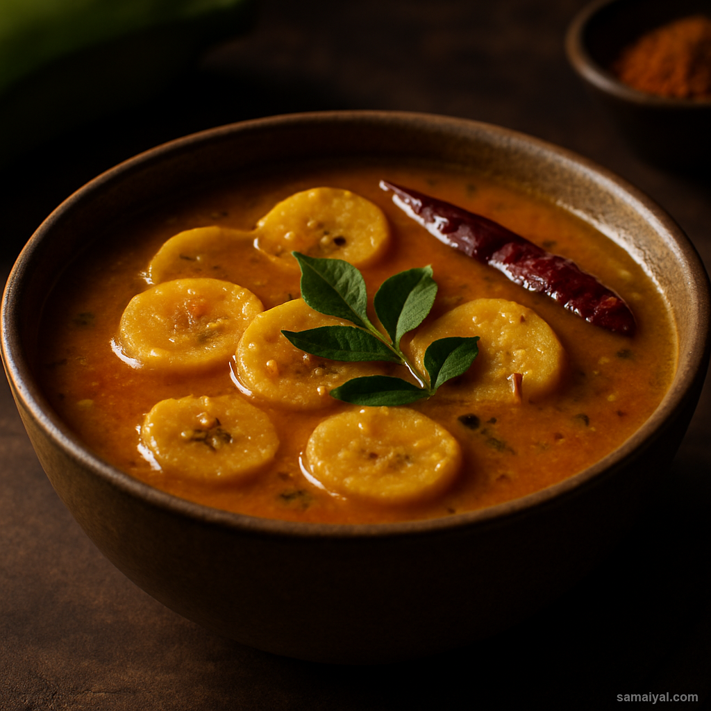 Raw Banana Sambar