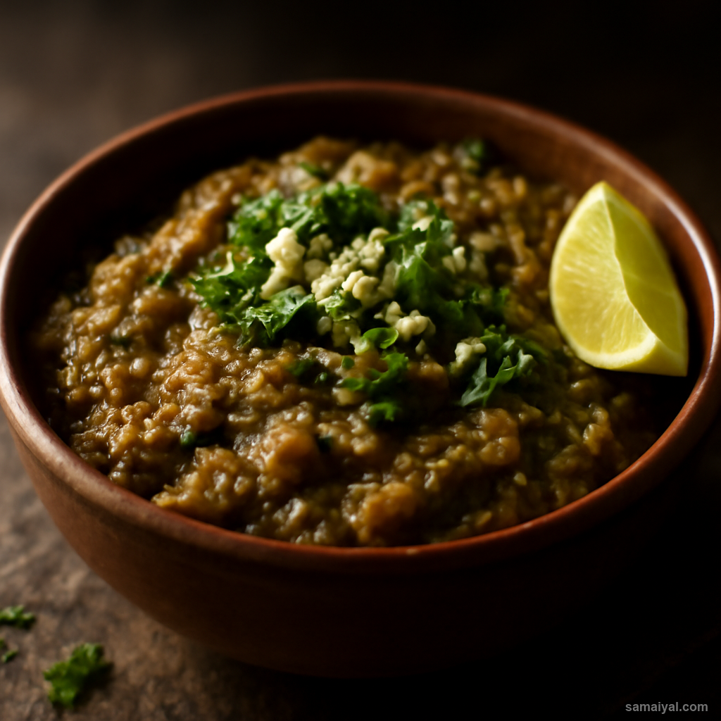 Ringan No Olo Gujarati Roasted Brinjal