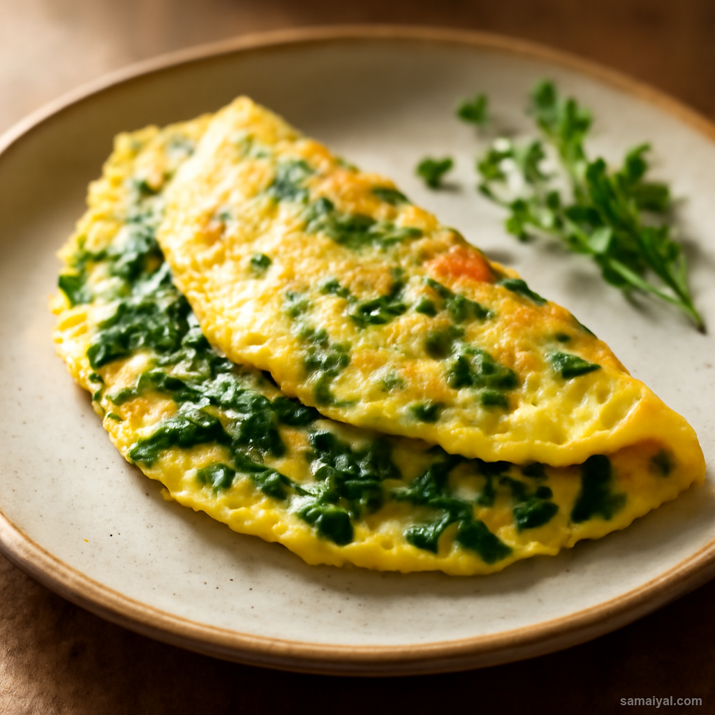 Seasonal Greens Omelette