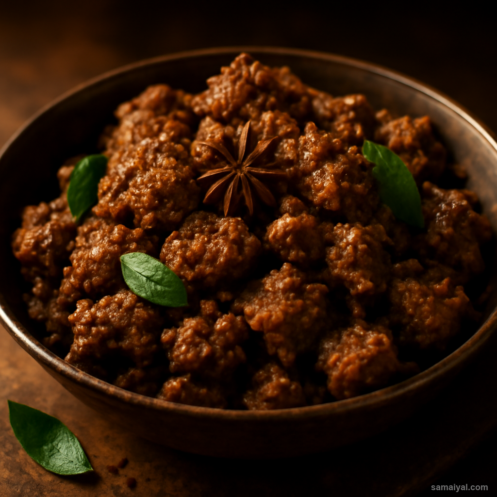Tamil Nadu Chettinad Mutton Pepper Masala Dry Bold Aromatic