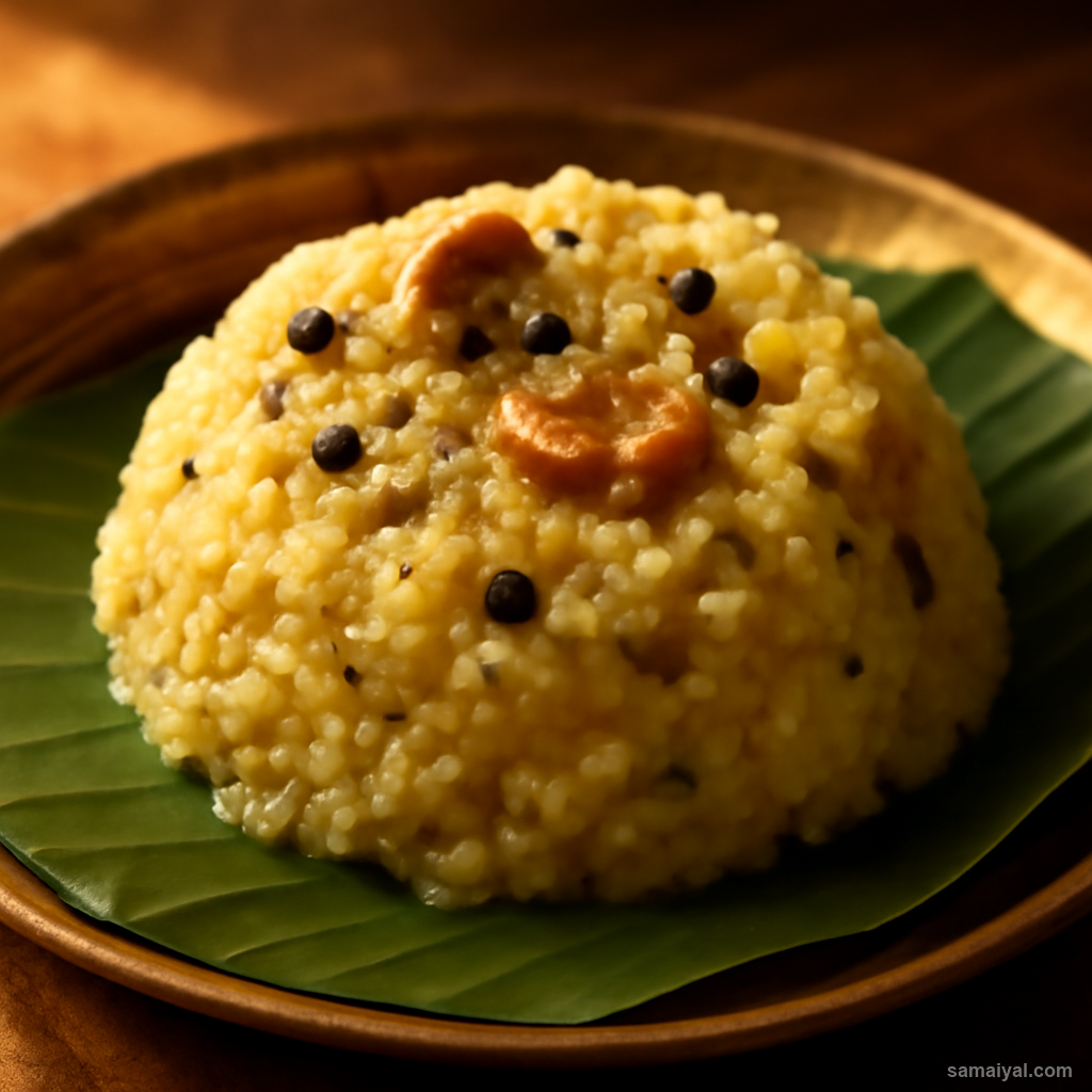 Tamil Nadu Pongal Ven Pongal Pepper Ghee Comfort Dish