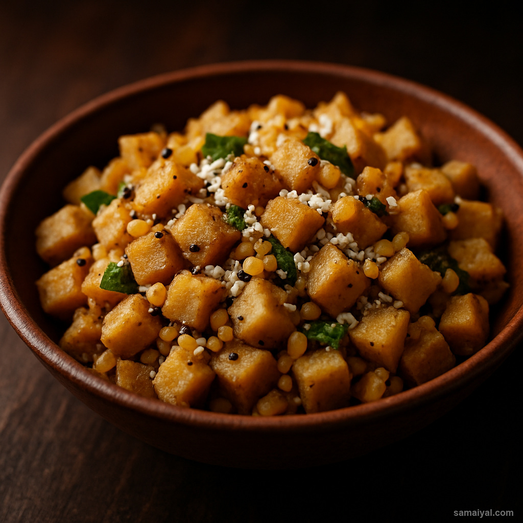 Yam and Lentil Poriyal